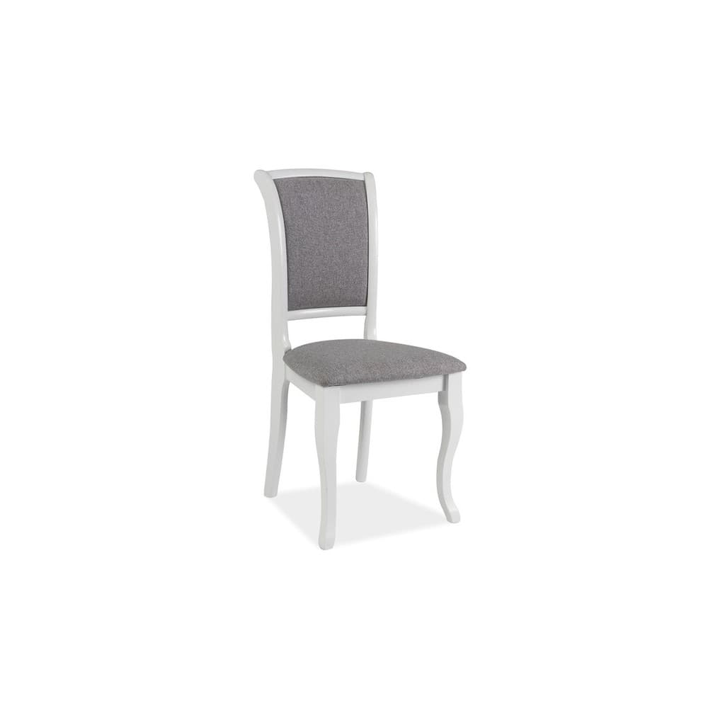 SET LID 95 MASA ALB/ GRI CU 6 SCAUNE TAPITATE, 160CM RESTRANSA, 280CM EXTINSA, 76CM LATIME, 75CM INALTIME - imagine 3