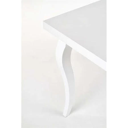 Masa lemn dreptunghiulara, extensibila, stil elegant, culoare alba 140 &180 cm 1