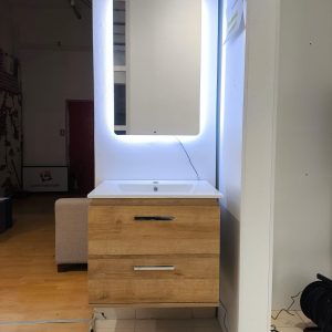 SET REMYK MASCA LAVOAR OGLINDA CU LED 60 CM
