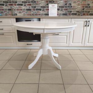 Masa LIDER 7 extensibila din lemn de fag culoare alb