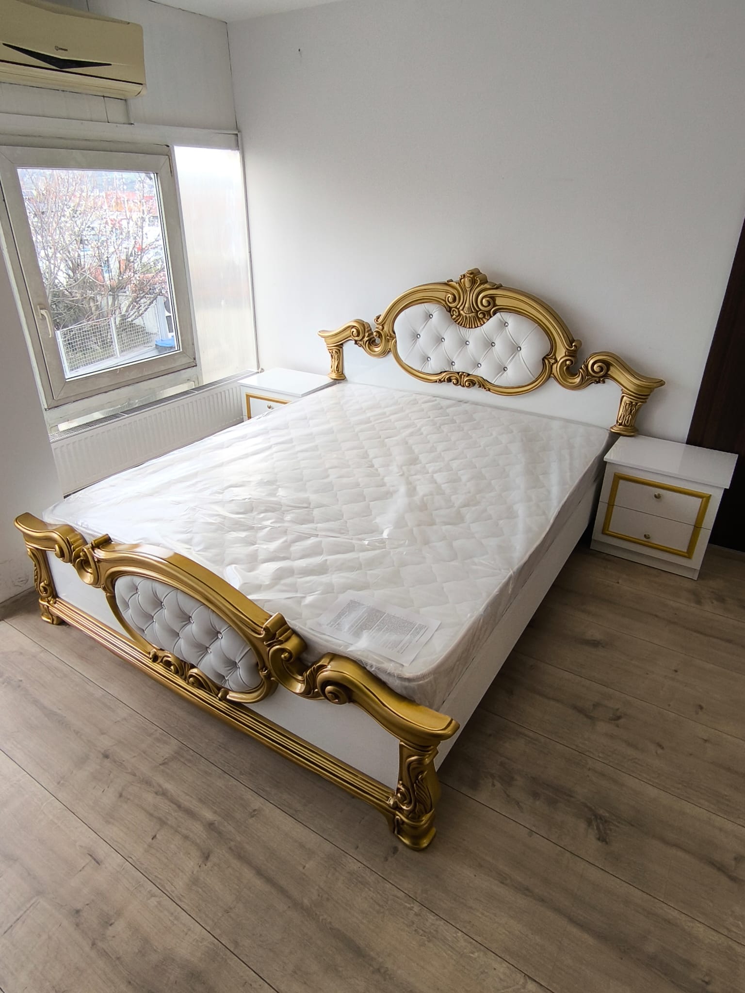 Dormitor Complet Furn 5 ( SOMIERA SI SALTEAUA GRATUITE), PAT-160/200 CM - imagine 3