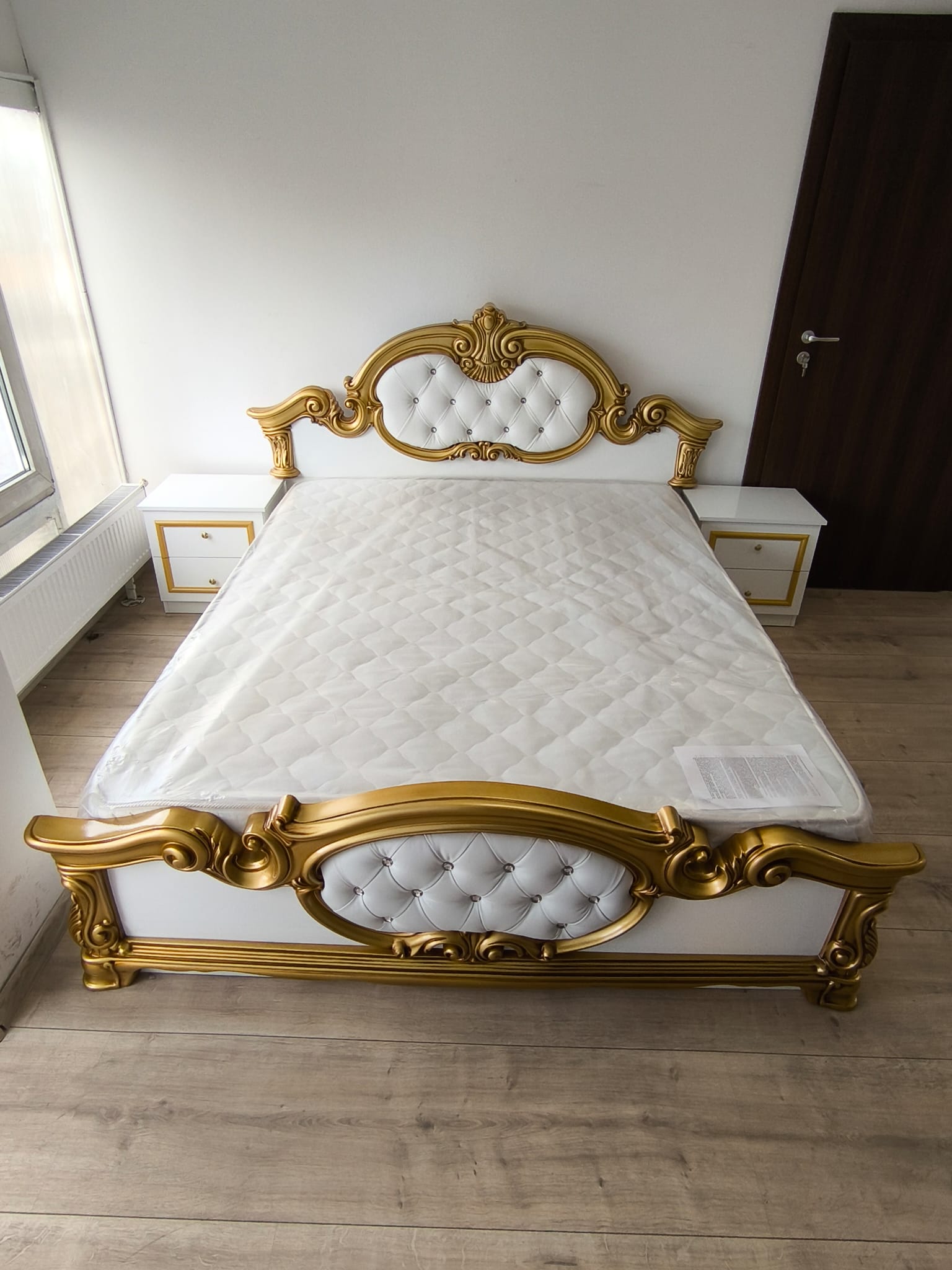 Dormitor Complet Furn 5 ( SOMIERA SI SALTEAUA GRATUITE), PAT-160/200 CM - imagine 4