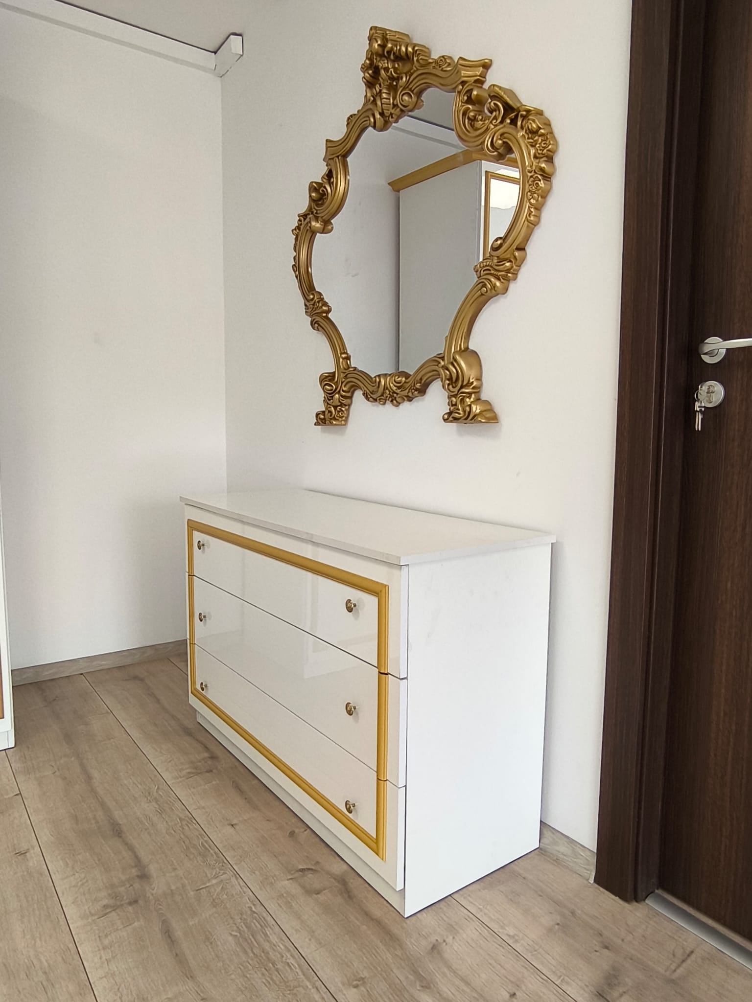 Dormitor Complet Furn 5 ( SOMIERA SI SALTEAUA GRATUITE), PAT-160/200 CM - imagine 8