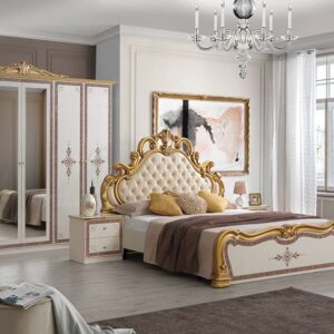 DORMITOR COMPLET FURN 28 ( SOMIERA SI SALTEAUA GRATUITE) PAT-160/200CM