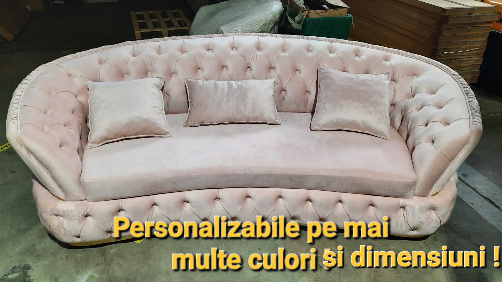 Poze Canapea Ester 5 , roz pudra