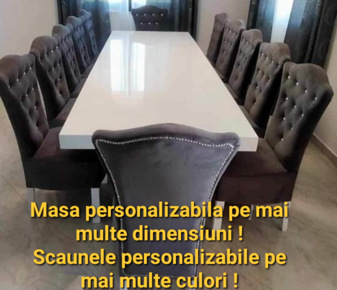 Poze SET DEN 13 MASA FIXA + 12 SCAUNE