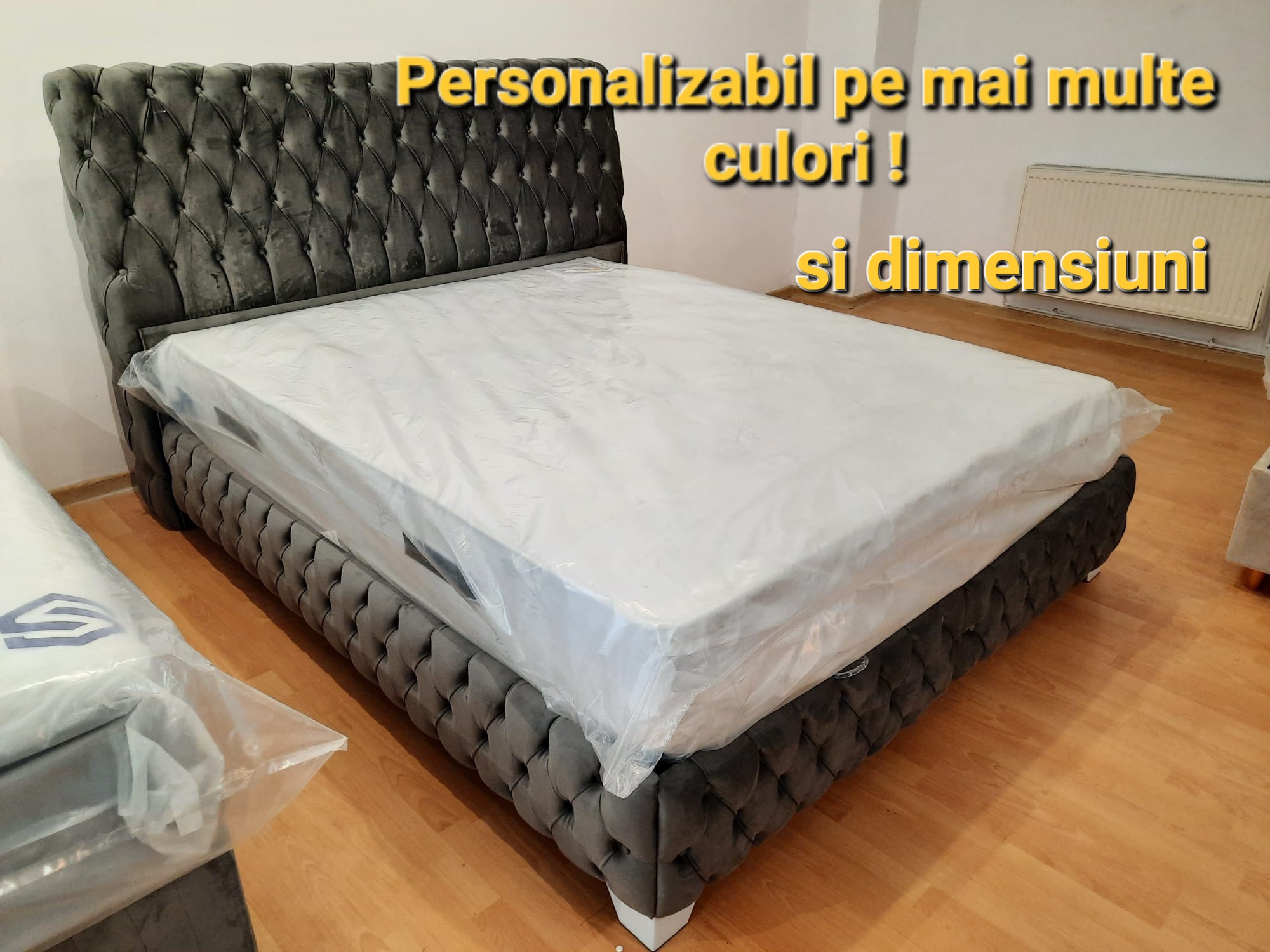 Poze PAT MATRIMONIAL IRIS 9, GRI 180X200