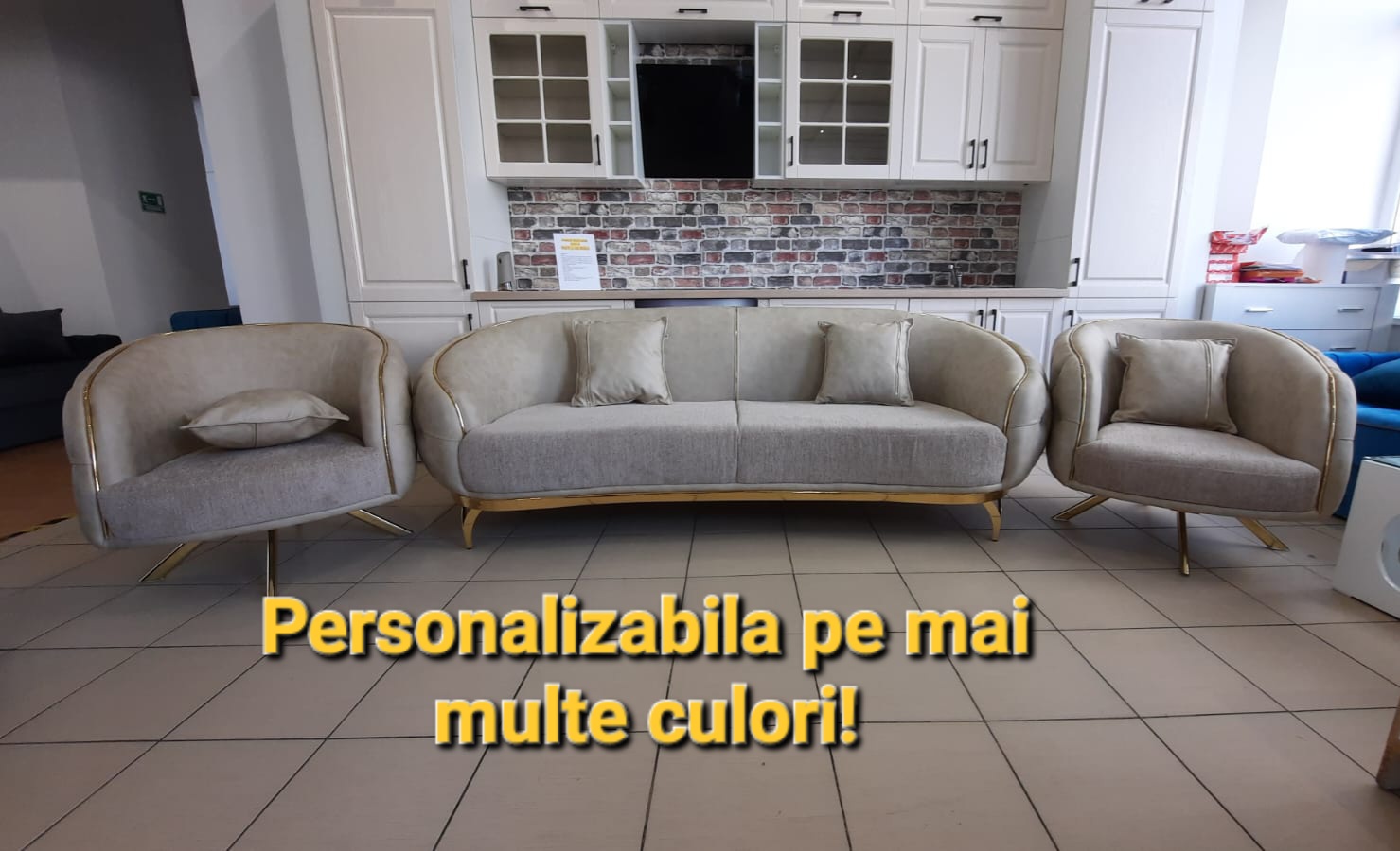 Poze SET LISABONA 3-1-1 CANAPEA 3 LOCURI + 2 FOTOLII
