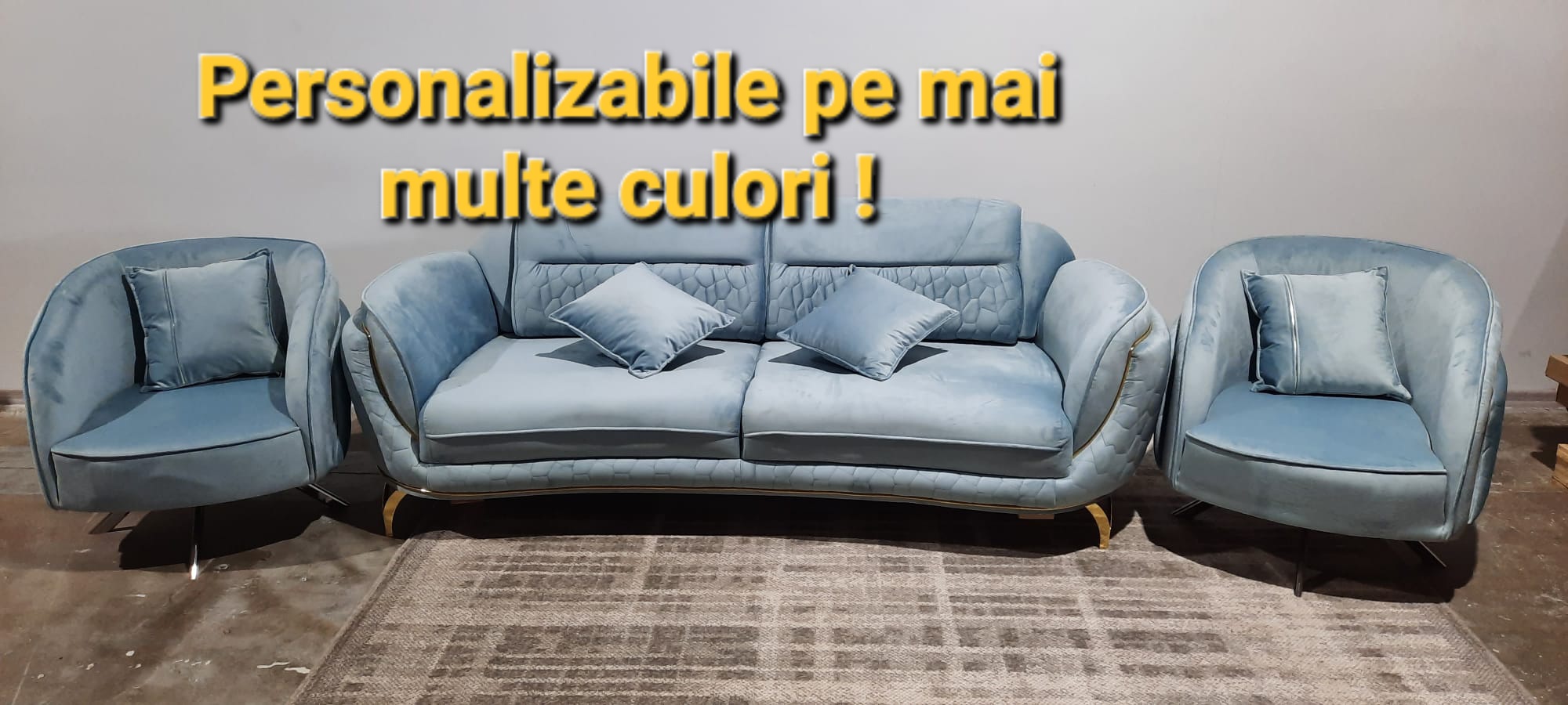 Poze SET OSLO CANAPEA ( 3 LOCURI ) + 2 FOTOLII