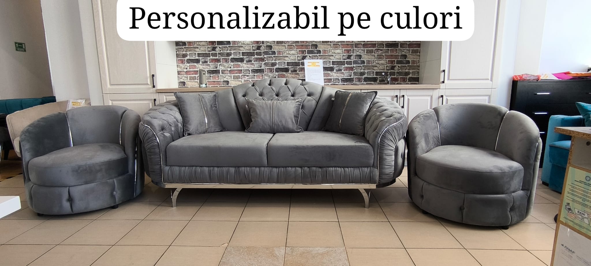 Poze SET 3-1-1 STYLL CANAPEA 3 LOCURI + 2 FOTOLII