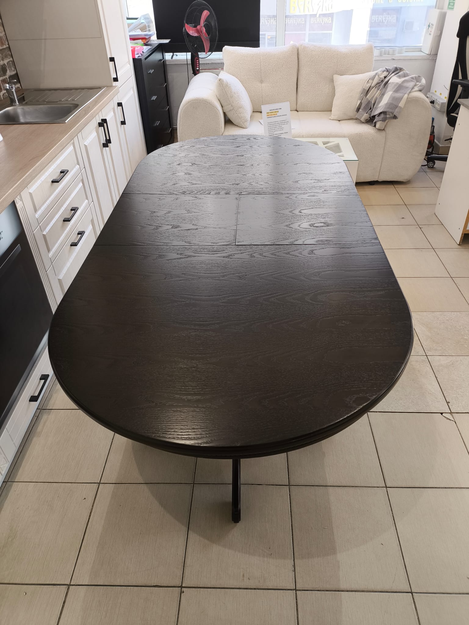 MASA EXTENSIBILA ANDY CULOARE NUC INCHIS 150 CM RESTRÂNSĂ/185 CM EXTINSA/90 LATIME/76 CM ÎNALTIME - imagine 9