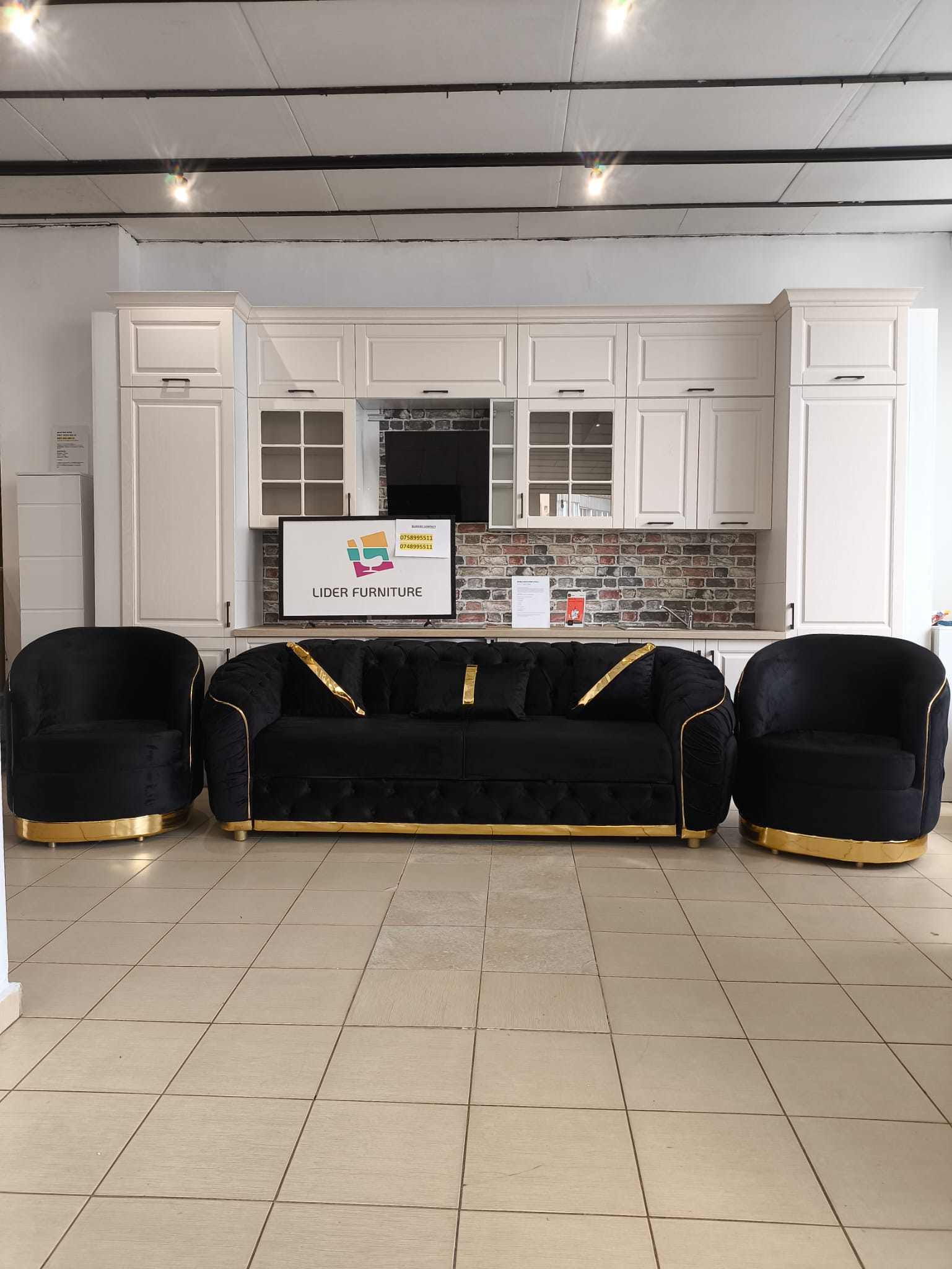 SET ALITA NEGRU CANAPEA EXTENSIBILA+2 FOTOLII PERSONALIZABIL PE CULORI