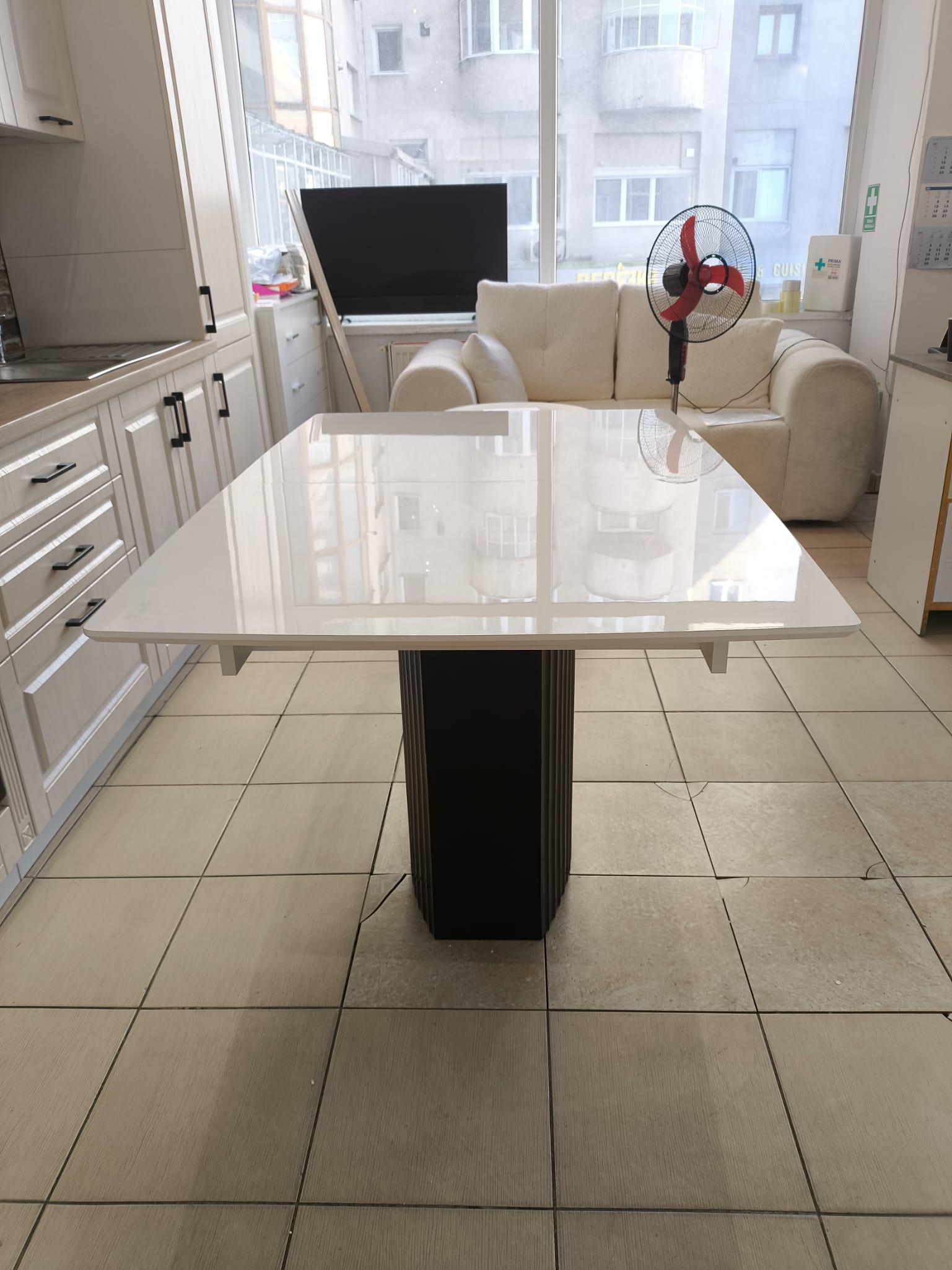 MASA EXTENSIBILA ELEGANCE NEGRU Lungime 138 cm restransa Extinsa 178 cm latime 90 cm inaltime 75cm - imagine 7