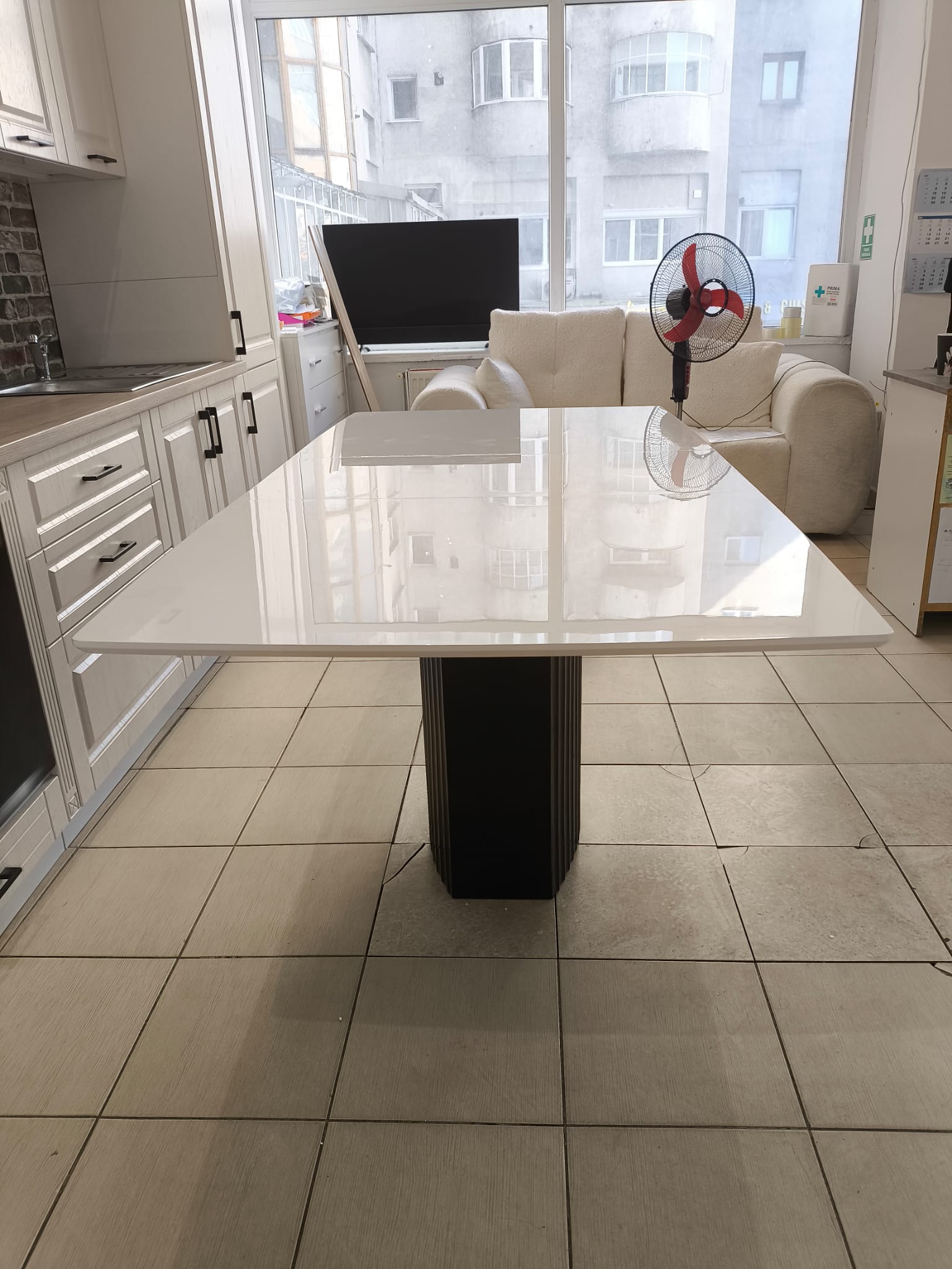 MASA EXTENSIBILA ELEGANCE NEGRU Lungime 138 cm restransa Extinsa 178 cm latime 90 cm inaltime 75cm - imagine 3