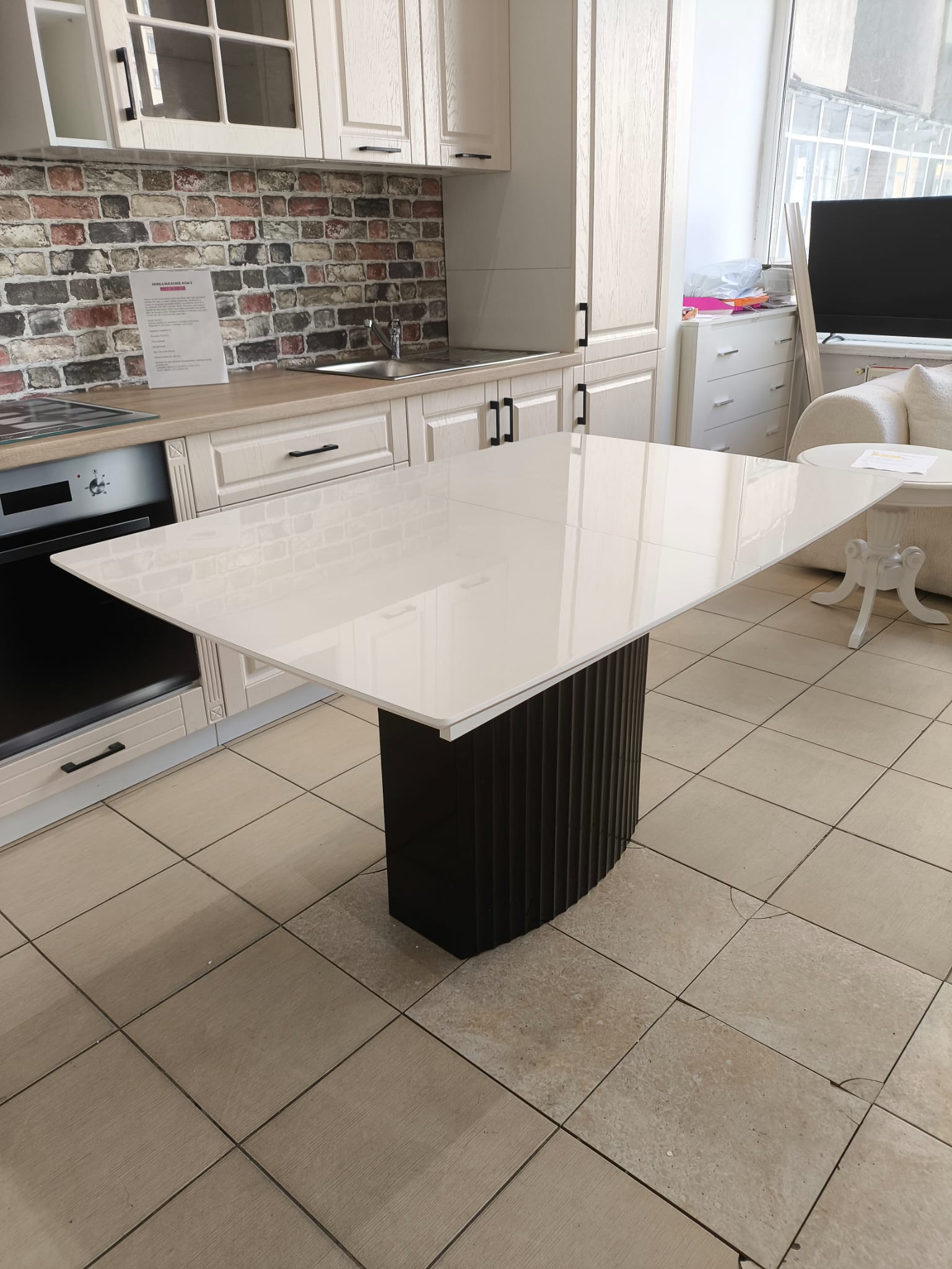 MASA EXTENSIBILA ELEGANCE NEGRU Lungime 138 cm restransa Extinsa 178 cm latime 90 cm inaltime 75cm - imagine 6