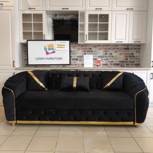 CANAPEA EXTENSIBILA ALITA NEGRU