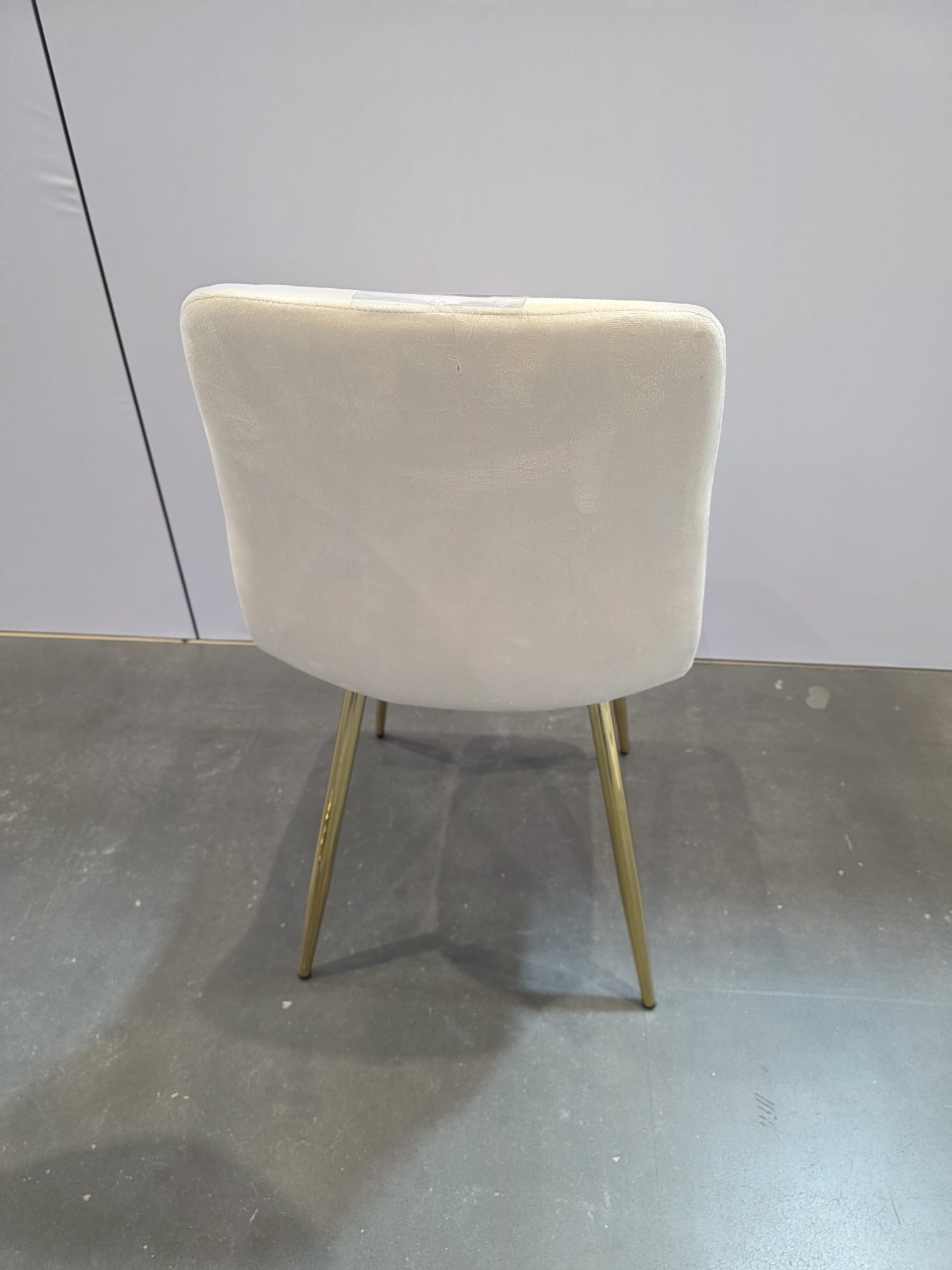 SCAUN VELVET CREM - imagine 4