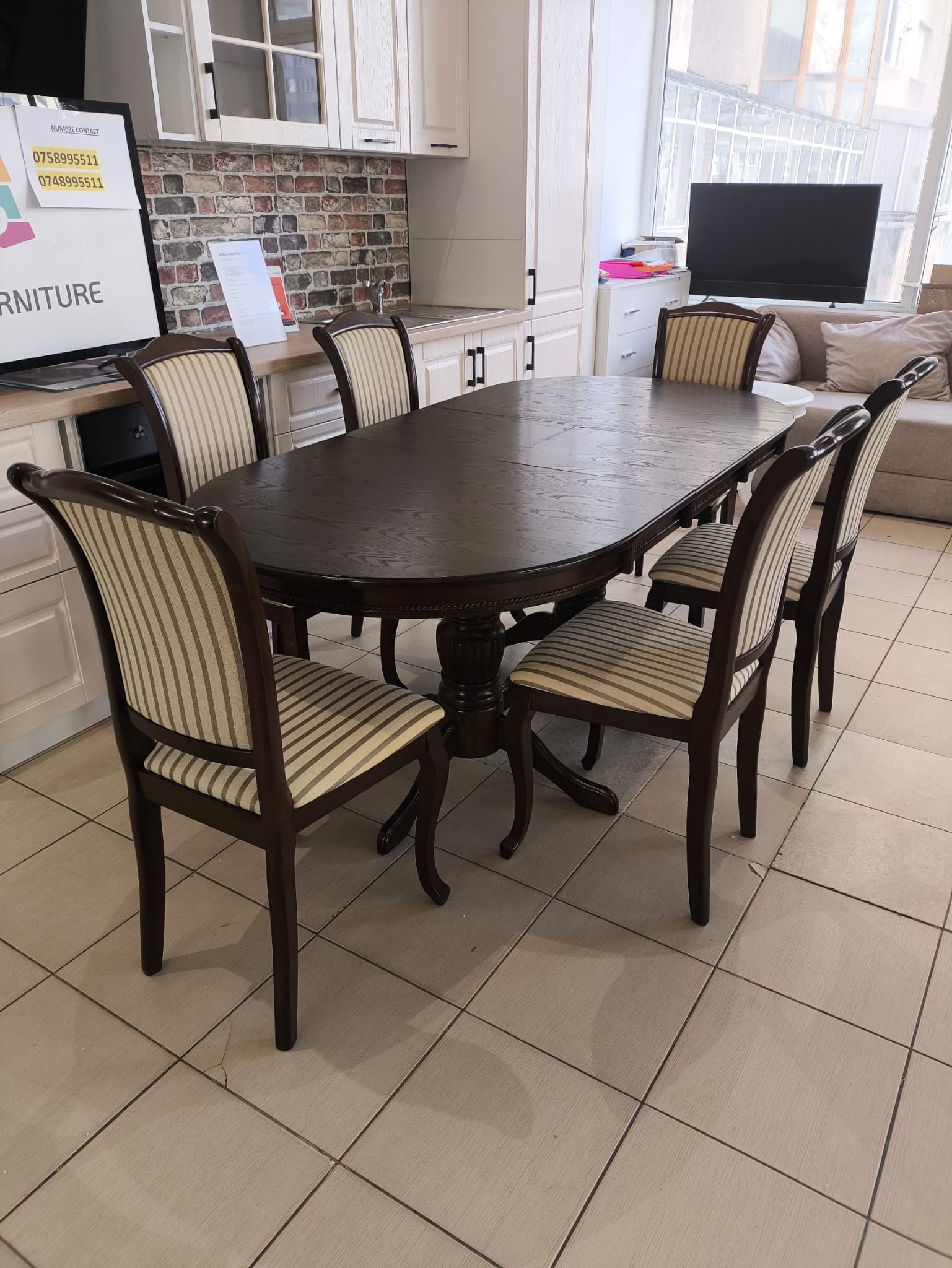 Set Eloria masa extensibila + 6 scaune - imagine 2