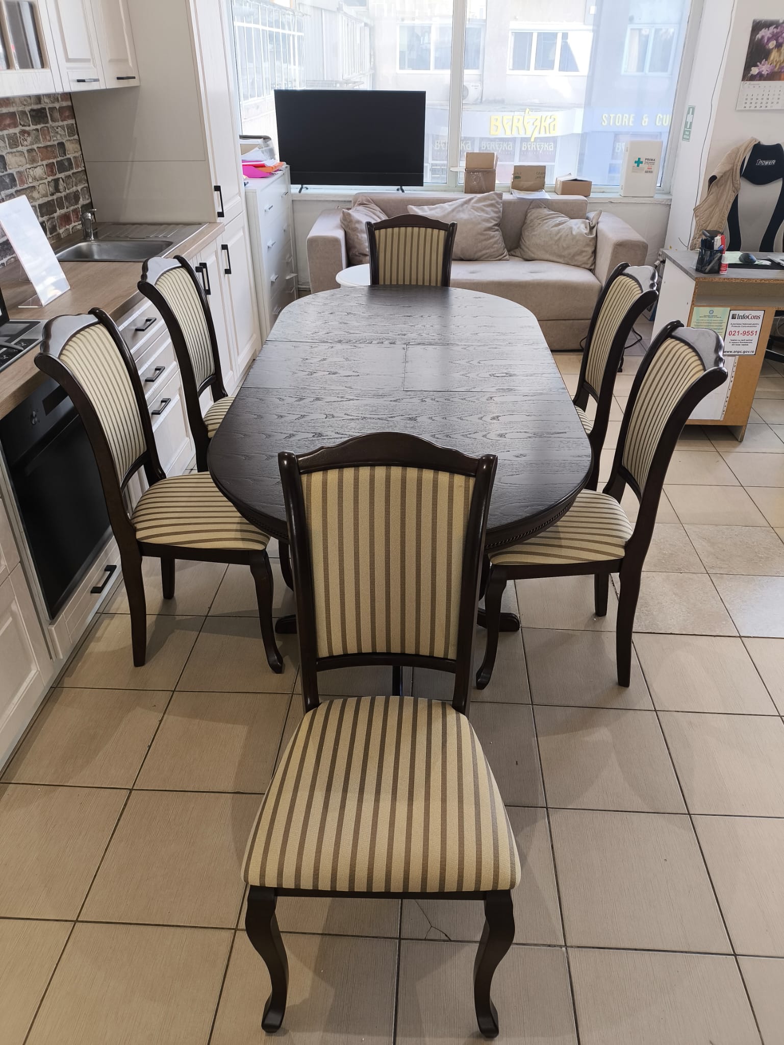 Set Eloria masa extensibila + 6 scaune - imagine 3