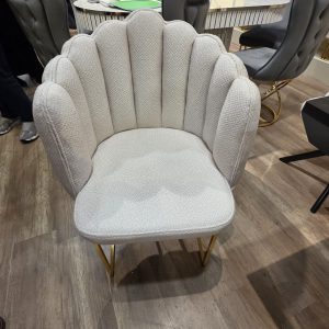 Scaun premium „Shell Gold Velvet” personalizabil pe culori