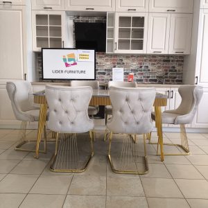 Set vega2 masa + 6 scaune