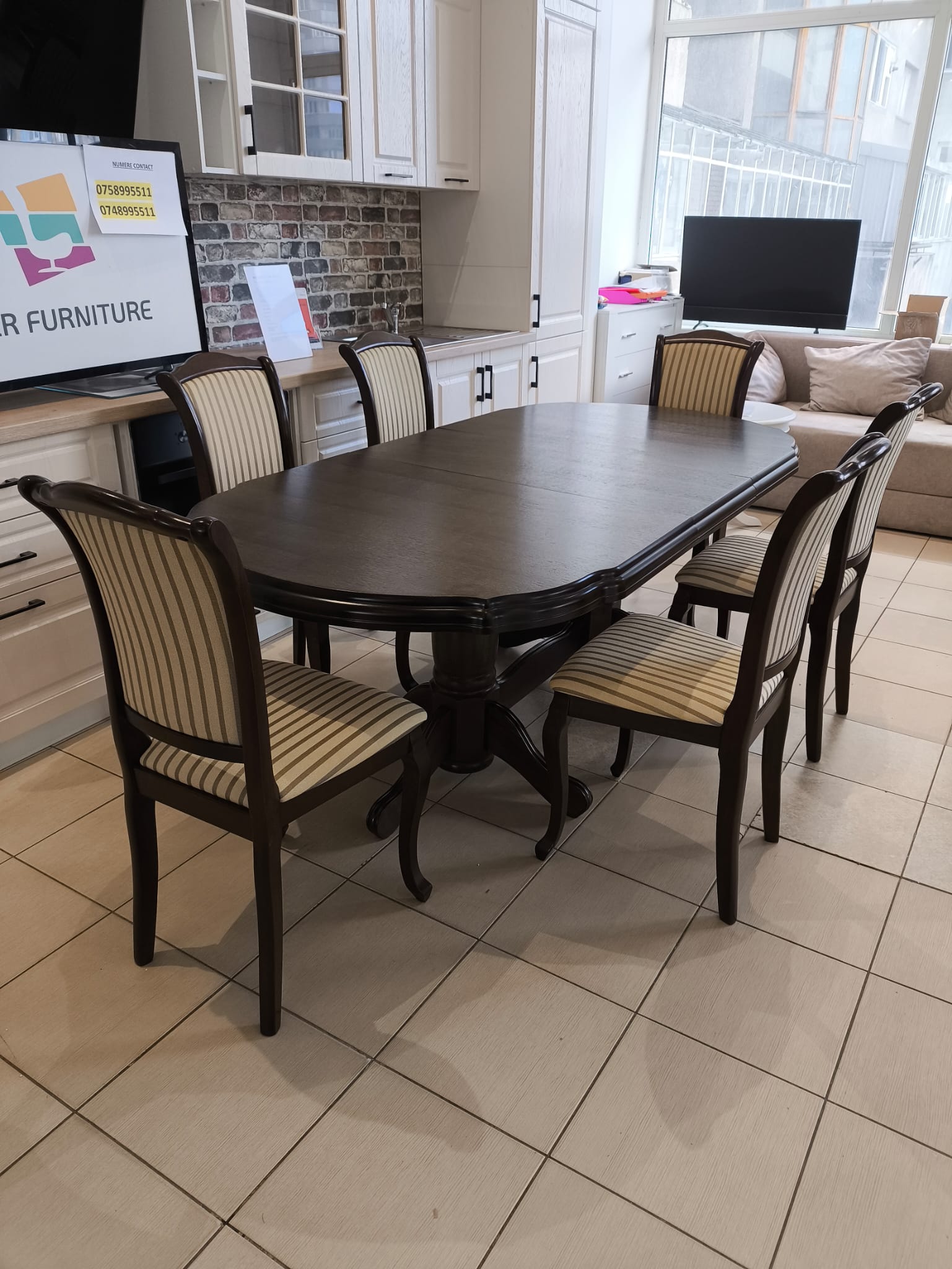 Set Domina masa extensibila + 6 scaune - imagine 2