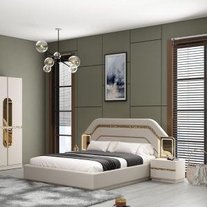 Dormitor complet venetia pat 180x200 saltea inclusa