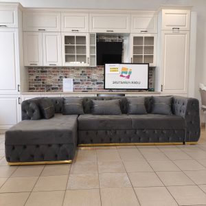 Coltar verona 5 extensibil sezlong stanga culoare gri