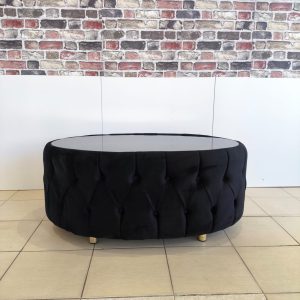 Măsuță de cafea Chesterfield neagra